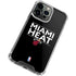 NBA Miami Heat Standard - Black iPhone 15 Pro Clear Case